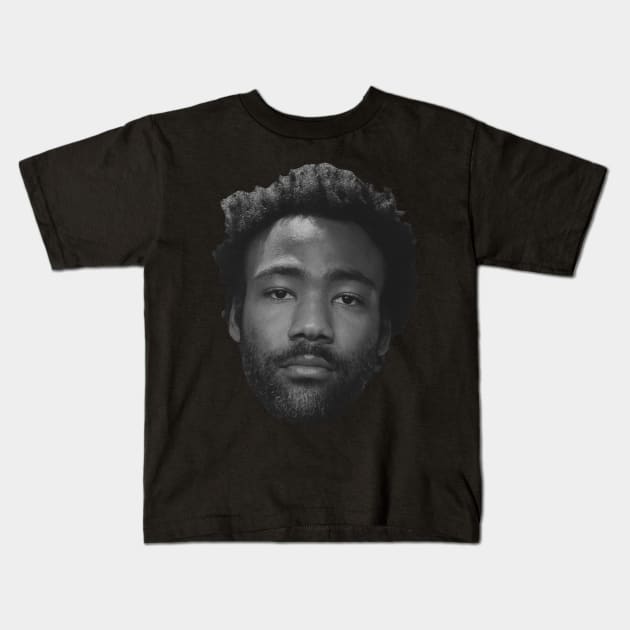 Childish Gambino Face #1 Kids T-Shirt by Oldies Goodies!